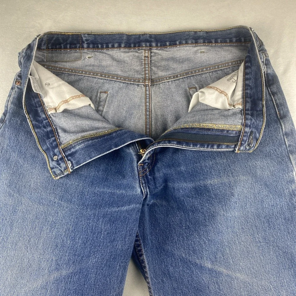 Levis Jeans Mens 40 X 32 Blue 550‎ Relaxed Tapered American Cowboy Ranch Y2K - Picture 5 of 13
